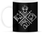 printfashion Trónok harca klánok - Bögre - Fekete (793346)