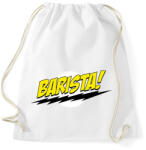 printfashion Barista logó - Sportzsák, Tornazsák - Fehér (1600257)