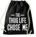 printfashion Thug Life - Sportzsák, Tornazsák - Fekete (1583068)