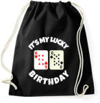 printfashion 60 POKER SZÜLINAP - Sportzsák, Tornazsák - Fekete (9843310)