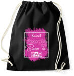 printfashion A kedves emberek májusban születtek - Sportzsák, Tornazsák - Fekete (1475329)
