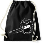 printfashion Süni késsel - Sportzsák, Tornazsák - Fekete (16326445)