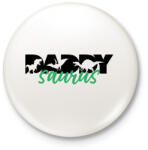 printfashion Daddysaurus - Kitűző, hűtőmágnes - Fehér (11680735)