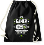 printfashion Super Retro Gamer - Sportzsák, Tornazsák - Fekete (5053891)