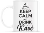 printfashion Keep calm and drink kávé - Bögre - Fehér (997120)