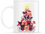 printfashion Kutya karácsonyfa - Bögre - Fehér (14620703)