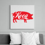 printfashion Koca kóla - Vászonkép - Fehér (6625922)
