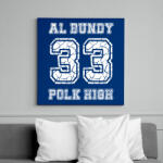 printfashion 33 Al Bundy - Vászonkép - Királykék (7691387)