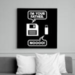 printfashion I m Your Father Usb - Vászonkép - Fekete (6648922)