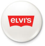 printfashion elvis - Kitűző, hűtőmágnes - Fehér (3076700)