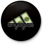 printfashion adidas anyagias - Kitűző, hűtőmágnes - Fekete (14969544)