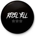 printfashion REBEL YELL 3 - Kitűző, hűtőmágnes - Fekete (11351534)