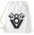 printfashion V8 Engine - Sportzsák, Tornazsák - Fehér (1661248)