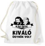 printfashion Bud Spencer Terence Hill Kár érte, kiváló ügynök volt - Sportzsák, Tornazsák - Fehér (13112612)