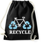 printfashion Recycle - Sportzsák, Tornazsák - Fekete (7430703)