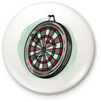 printfashion Darts tábla - Kitűző, hűtőmágnes - Fehér (6144377)
