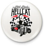 printfashion hot Rod Hellcat - Kitűző, hűtőmágnes - Fehér (3077036)