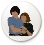 printfashion Stranger Couple - Kitűző, hűtőmágnes - Fehér (3088467)