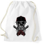 printfashion Skull - Sportzsák, Tornazsák - Fehér (2385002)