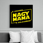 printfashion A legjobb nagymama a galaxisban - Vászonkép - Fekete (6645852)