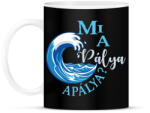 printfashion Mi a pálya, apálya? - Bögre - Fekete (16515221)