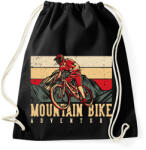 printfashion Mountain Bike kaland sötét alaphoz - Sportzsák, Tornazsák - Fekete (11511413)