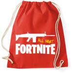 printfashion All night FORTNITE - Sportzsák, Tornazsák - Piros (935460)