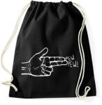 printfashion Kézfegyver - Sportzsák, Tornazsák - Fekete (1276160)