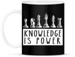 printfashion Knowledge is power - Bögre - Fekete (2231723)