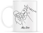 printfashion My life - Lovas minta - Bögre - Fehér (6325035)