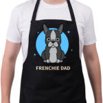printfashion Frenchie Dad - Kötény - Fekete (9469960)