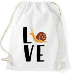 printfashion Love - csiga - Sportzsák, Tornazsák - Fehér (13406551)