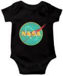 printfashion Retro Nasa logo - Baba Body - Fekete (4249337)