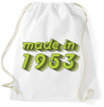 printfashion made-in-1953-green-grey - Sportzsák, Tornazsák - Fehér (481659)