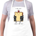 printfashion Egy kemény szendvics - Kötény - Fehér (4904444)