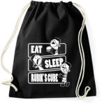 printfashion Eat, sleep, Rubik's cube - Sportzsák, Tornazsák - Fekete (15631364)