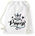 printfashion Tik Tok Princess - Sportzsák, Tornazsák - Fehér (4186629)