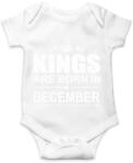printfashion Kings are born in December - Baba Body - Fehér (1329215)