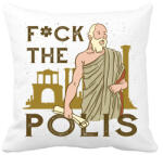 printfashion Fuck the Polis - Párnahuzat, Díszpárnahuzat - Fehér (11861014)