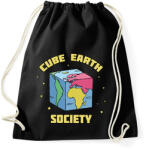 printfashion Kocka Föld elmélet - Sportzsák, Tornazsák - Fekete (13209506)