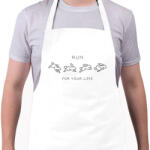 printfashion Run for your life - Kötény - Fehér (6295039)