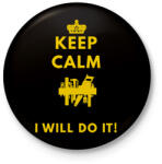 printfashion ezermester1 - Kitűző, hűtőmágnes - Fekete (3097971)