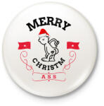 printfashion ChristmASS3 - Kitűző, hűtőmágnes - Fehér (10146038)