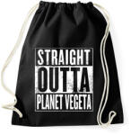 printfashion Dragonball straight outta Planet Vegeta - Sportzsák, Tornazsák - Fekete (1109180)