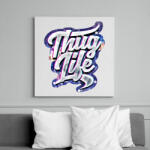 printfashion Thug Life - Vászonkép - Fehér (6623372)