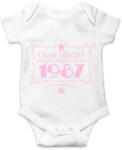 printfashion csillag-1987-pink - Baba Body - Fehér (1330214)