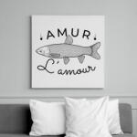 printfashion Amur Lamour Black-01 - Vászonkép - Fehér (6638208)