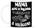 printfashion Mama süti a legjobb palacsintát a világon! - Bögre - Fekete (16572634)