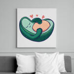 printfashion Terhes avokádó - Vászonkép - Fehér (11883964)