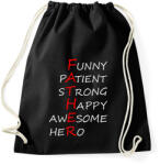 printfashion Father - Sportzsák, Tornazsák - Fekete (2117060)